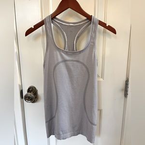 SOLD!!!EUC perfect condition Lululemon black and white Swiftly Tech tank